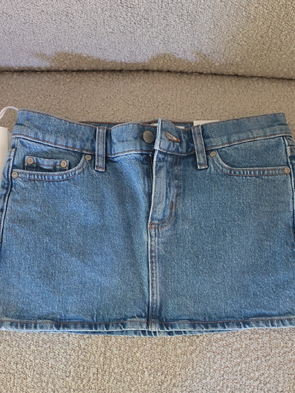 Denim Forum Blue Classic Denim Mini Skirt
